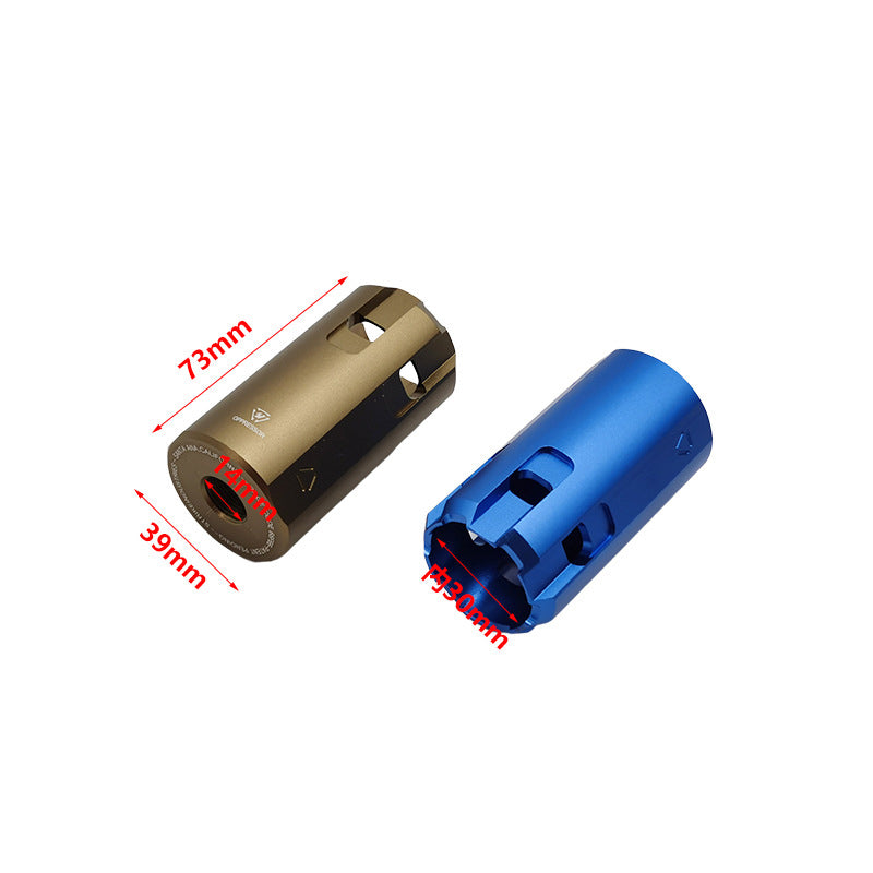 Metal Nuzzle 7.3cm For Toy Gun 14 mm CCW Free Shipping 149 Countries