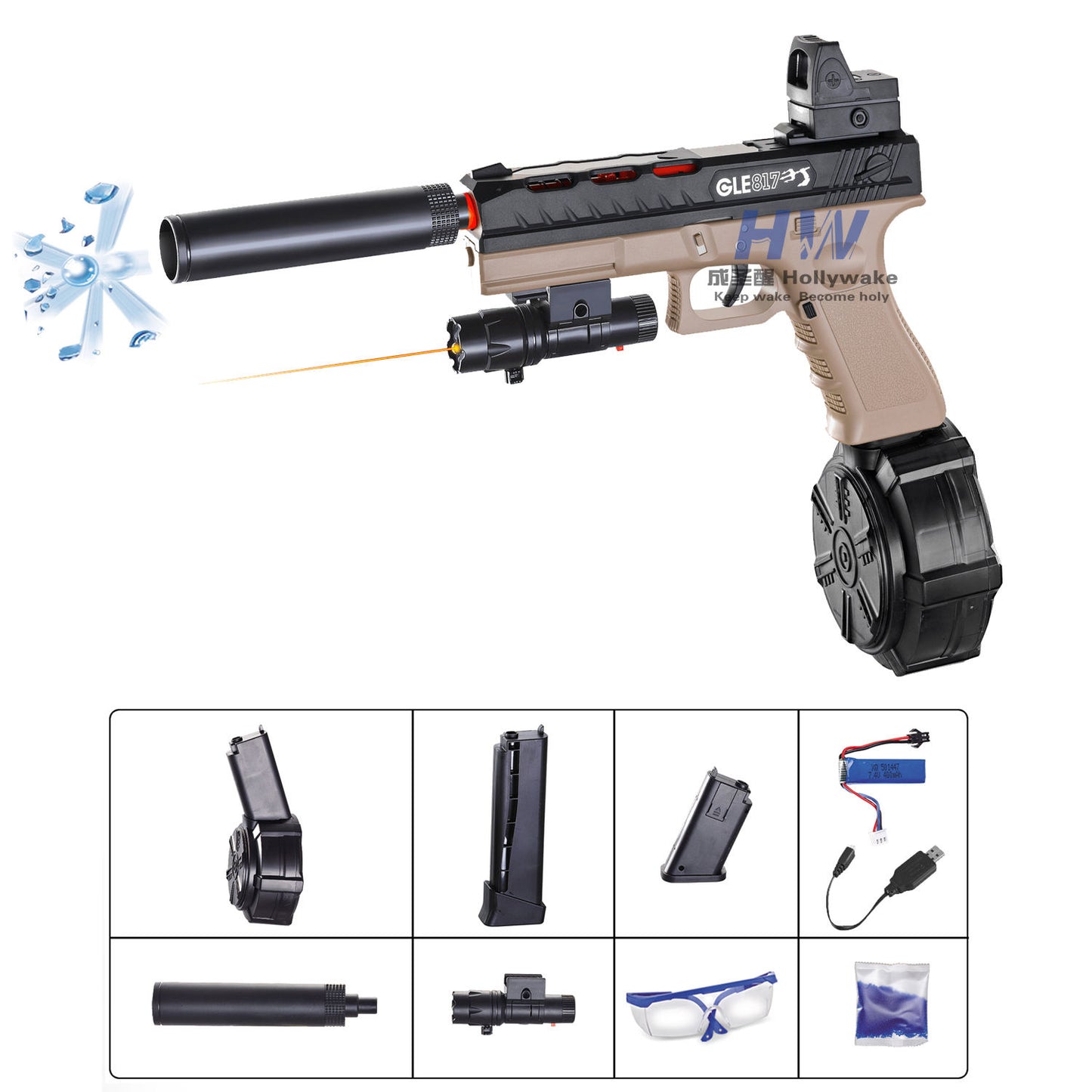 Pistolas de juguete RX AK 47 V2 Gel Blaster | Porcelana